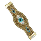 Vintage Handmade Beads Devil Eye - Piña Colada