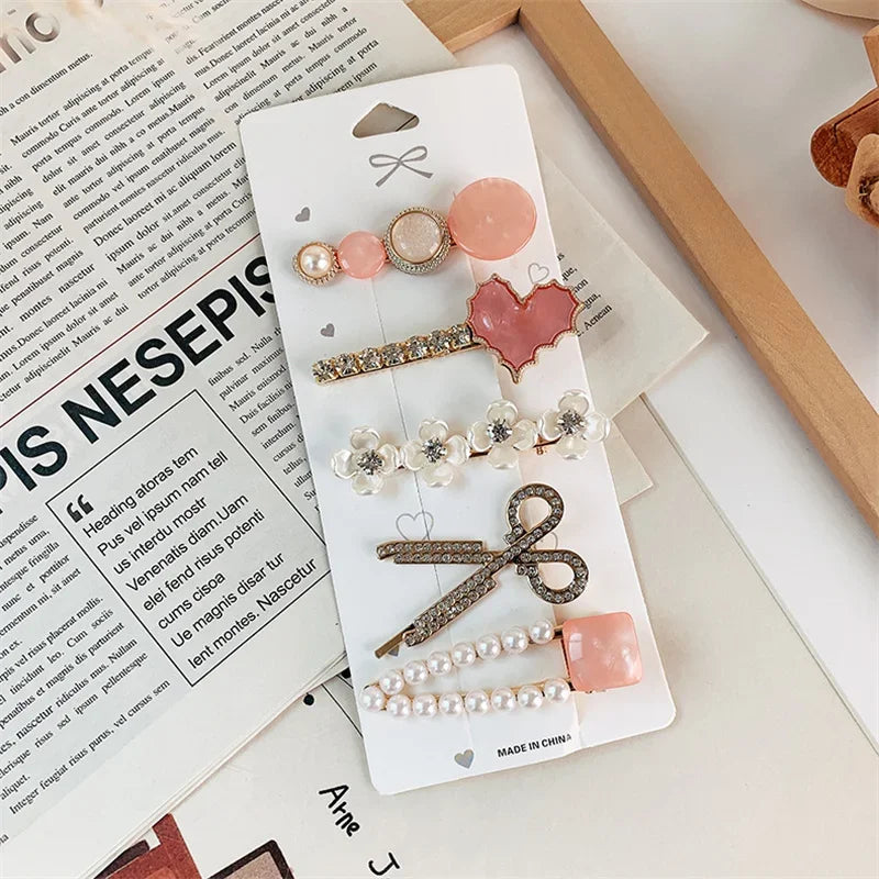 Trendy Geometric Hairpins for Women - Piña Colada