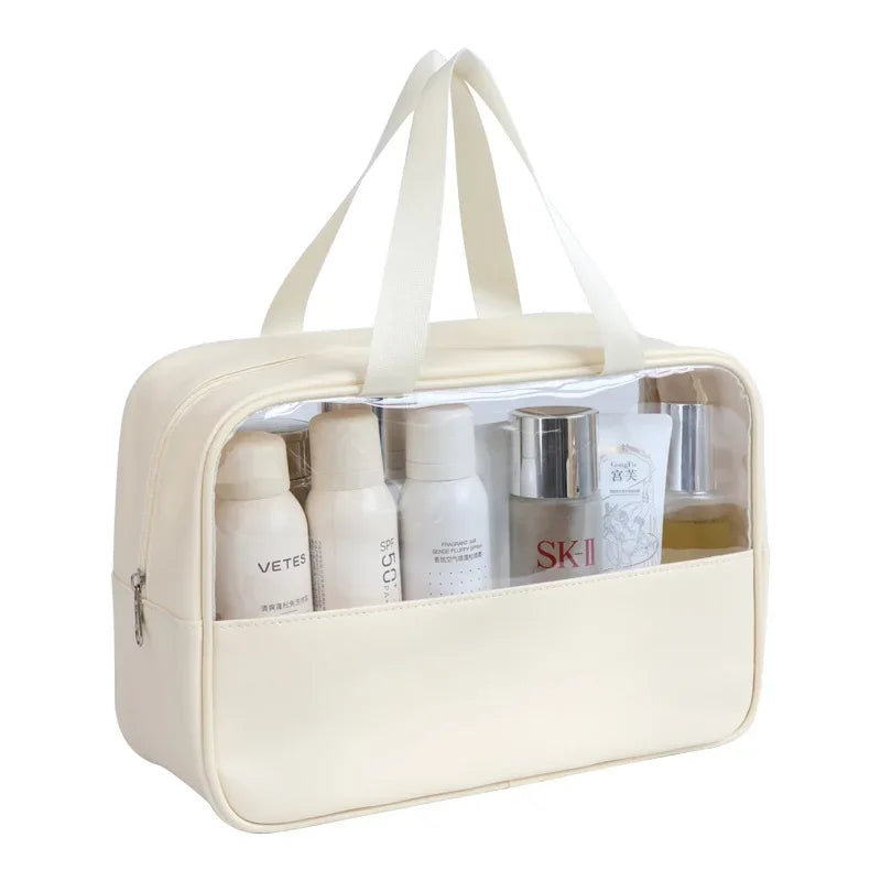 Portable Travel cosmetic bag Transparent - Piña Colada