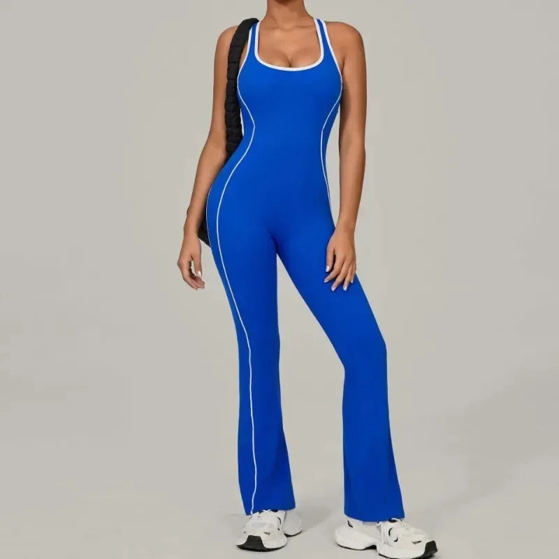 Seamless Sleeveless Sports Top for Women – Quick-Dry, Breathable, 4-Way Stretch - Piña Colada