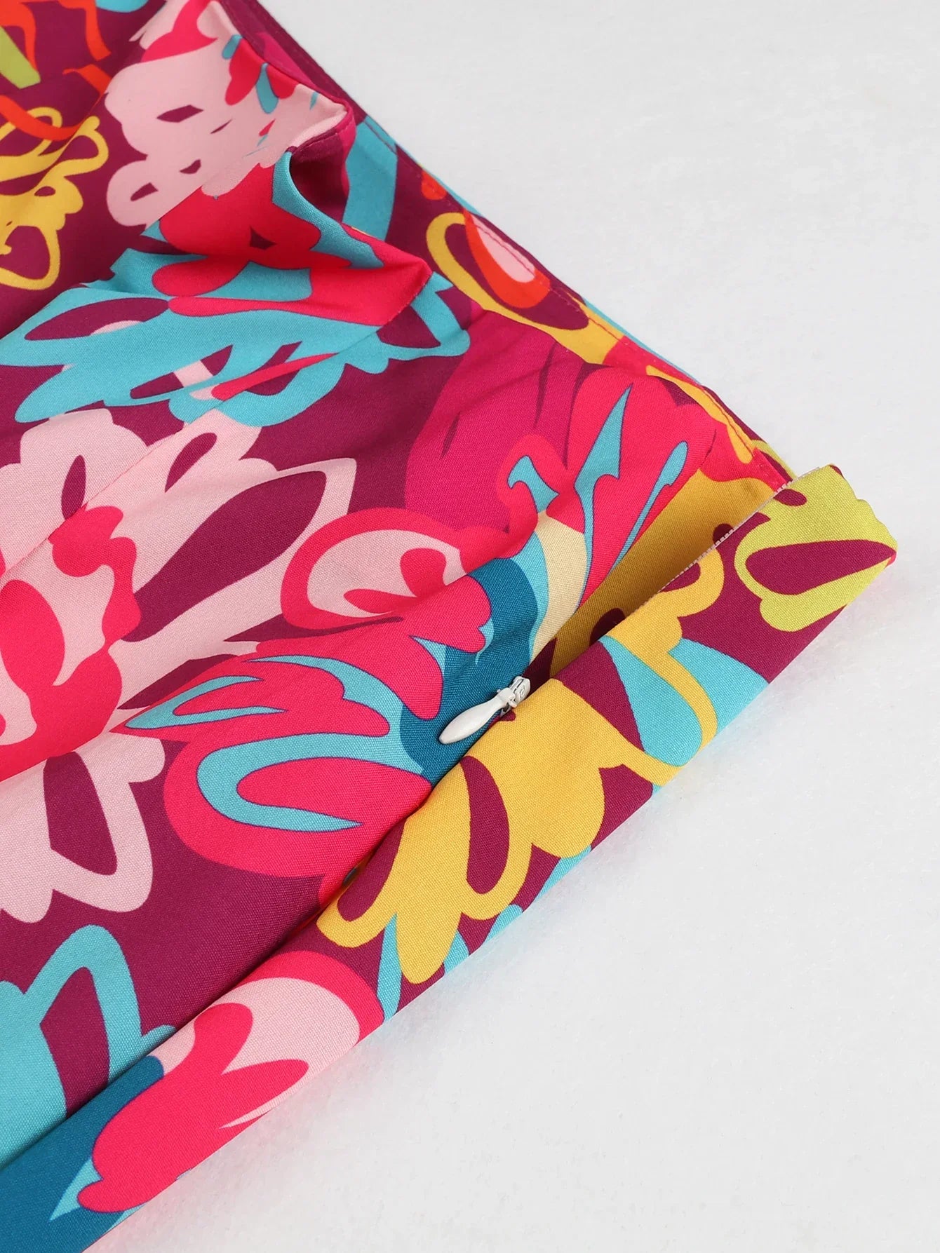 Draped Print V-Neck Maxi Dress – Beachwear Edition - Piña Colada