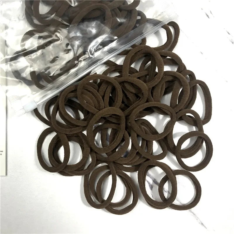 50PCS Elastic Hair Bands Set - Piña Colada