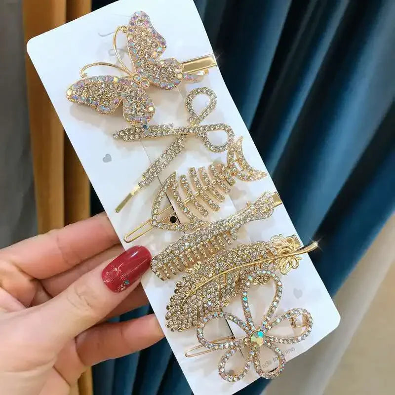 Trendy Geometric Hairpins for Women - Piña Colada