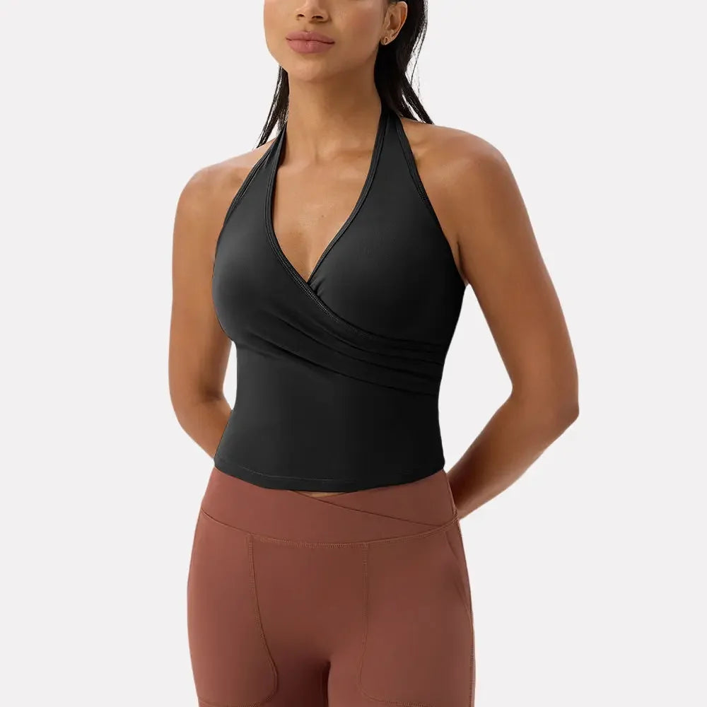 Sports Yoga Vest Halter Neck