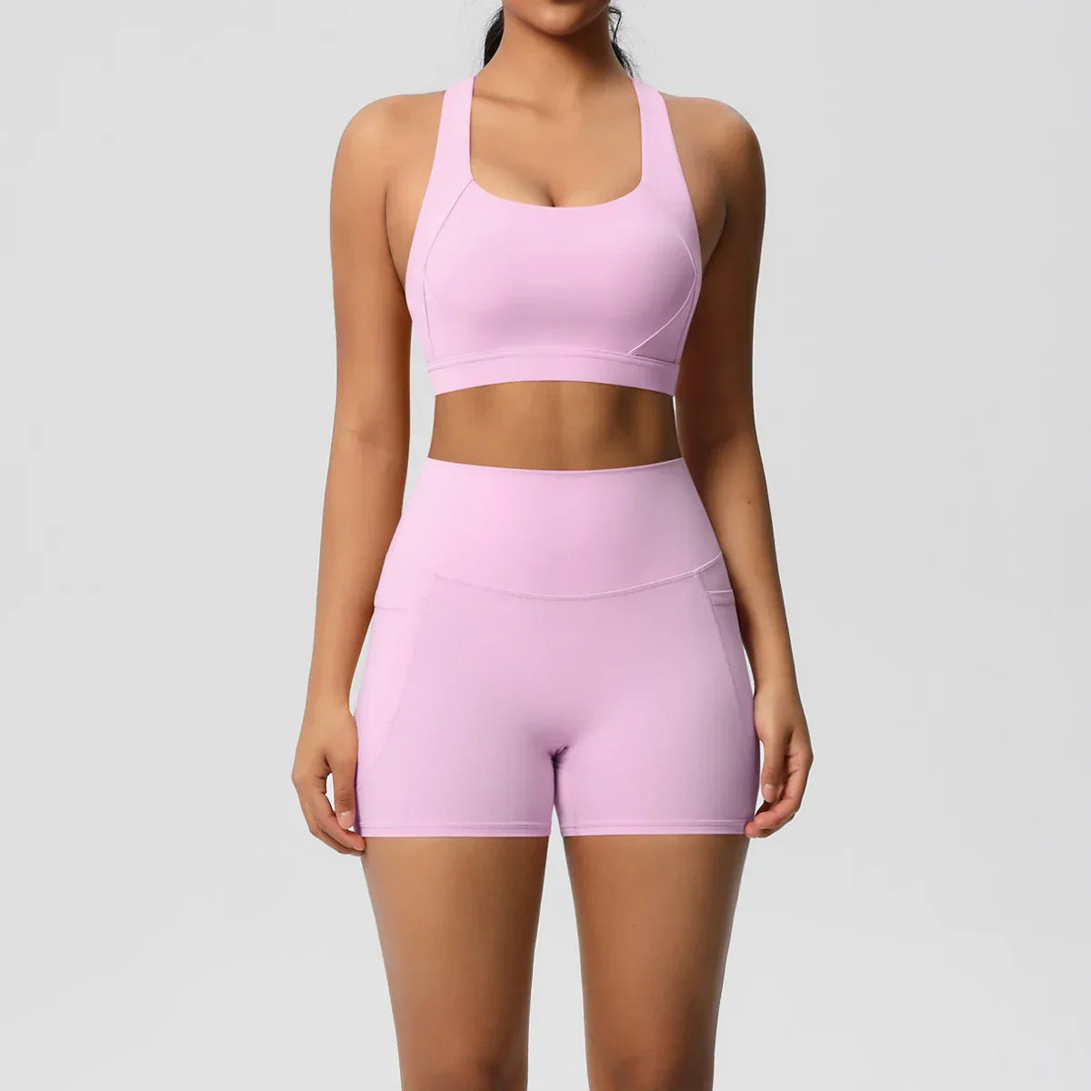 2PCS Sportswear With Pocketed Yoga Set