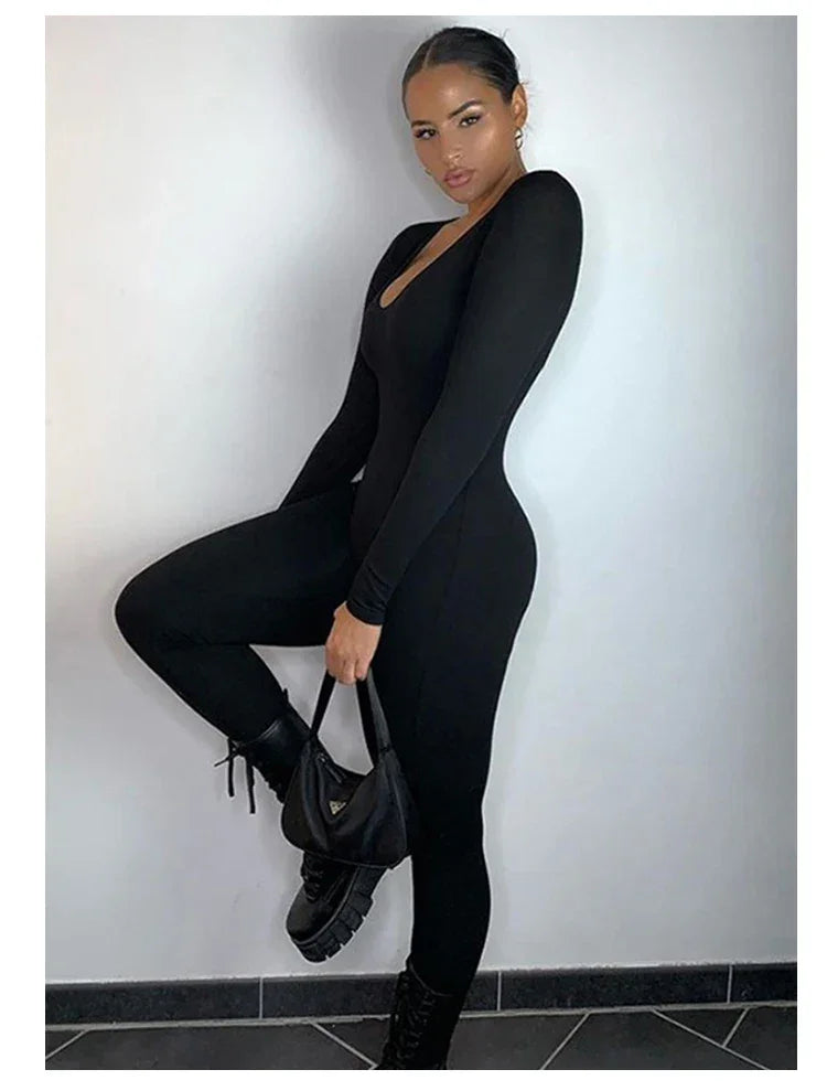 One-piece Tight Hip Lifting Jumpsuit - Piña Colada