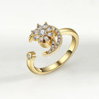 Spinner Ring Crystal Flower - Piña Colada