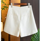 Casual Suit Shorts Wide Legs - Piña Colada
