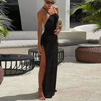 Knitted Cover Up Beach Dress Sexy - Piña Colada
