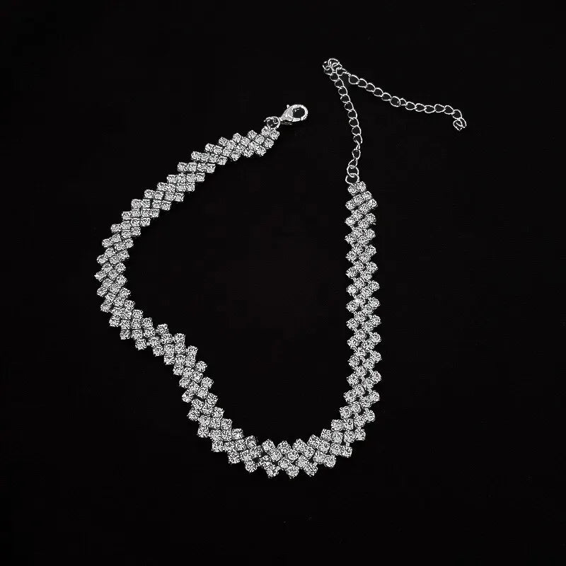 Full Rhinestone Choker - Piña Colada