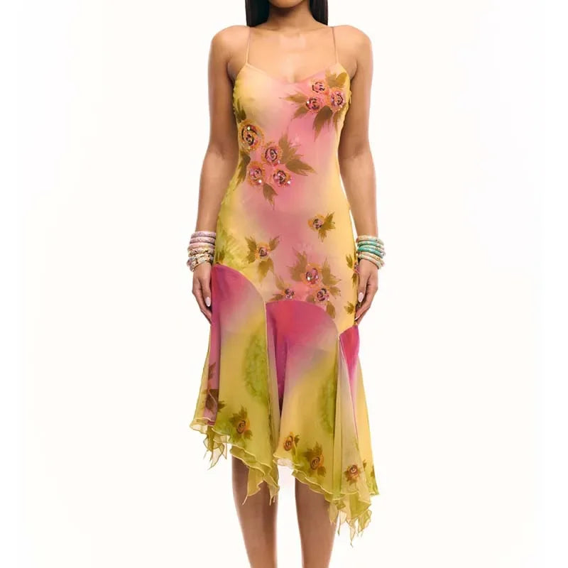 Strap Dress New Pattern - Piña Colada