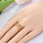 925 Sterling Ring Gold - Piña Colada