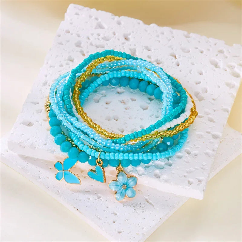 9pcs/set Bohemian Bracelet - Piña Colada