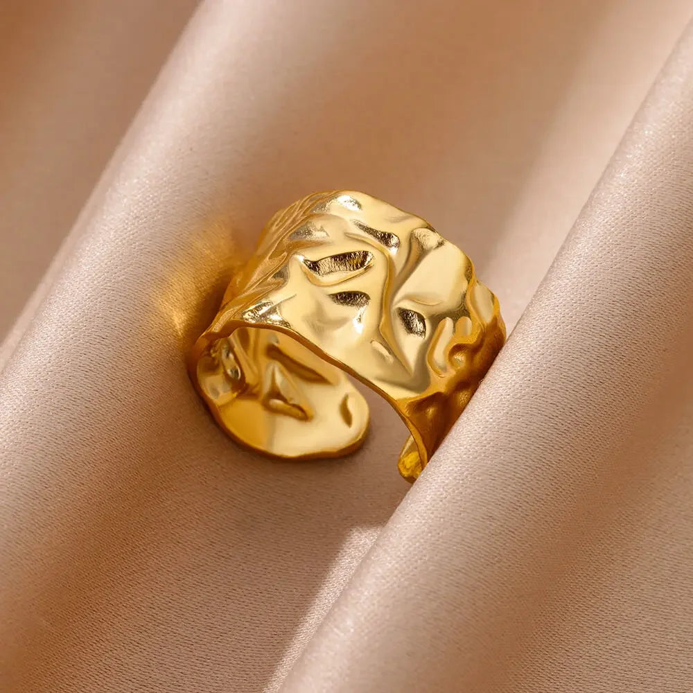 Stainless Steel Rings for Women Gold - Piña Colada