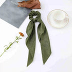 Satin Scrunchie Scarf - Piña Colada