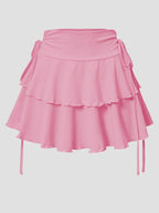 Solid Color Skirt High Waist - Piña Colada