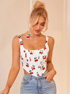 Print Corset Top Women - Piña Colada