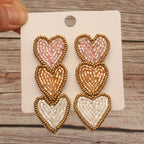 Love Beaded Earrings - Piña Colada