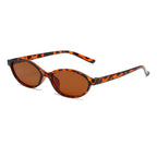 Retro Oval Frame Sunglasses - Piña Colada
