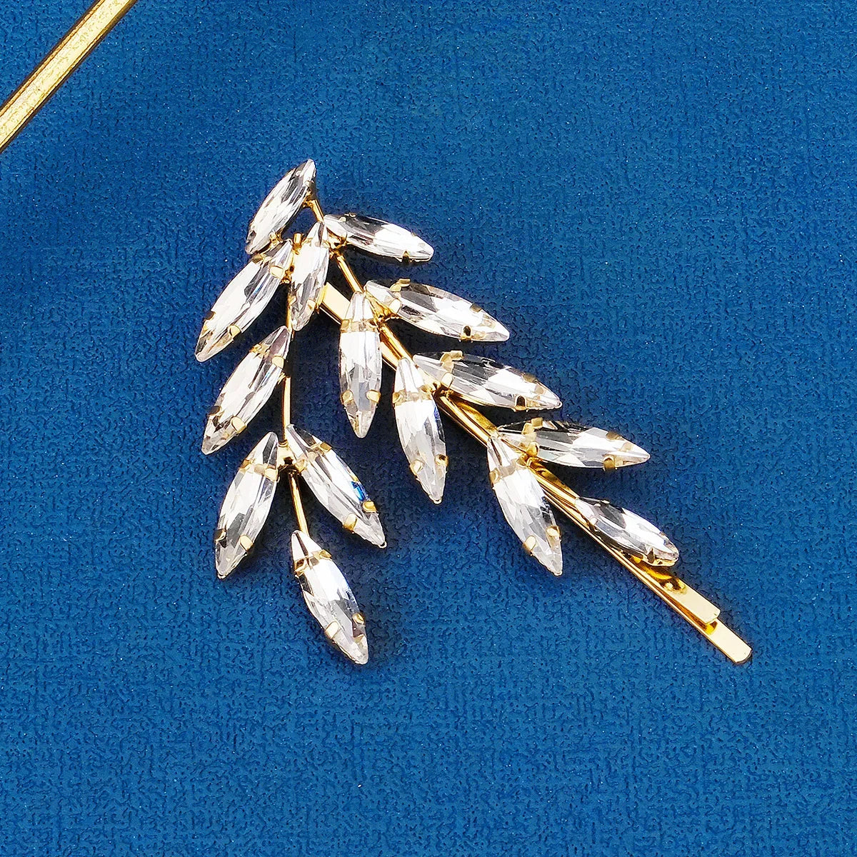 Clear Crystal Hair Pins - Piña Colada