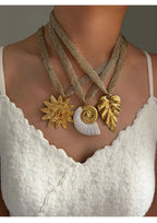 Stainless Steel Conch Leaf Sun - Piña Colada