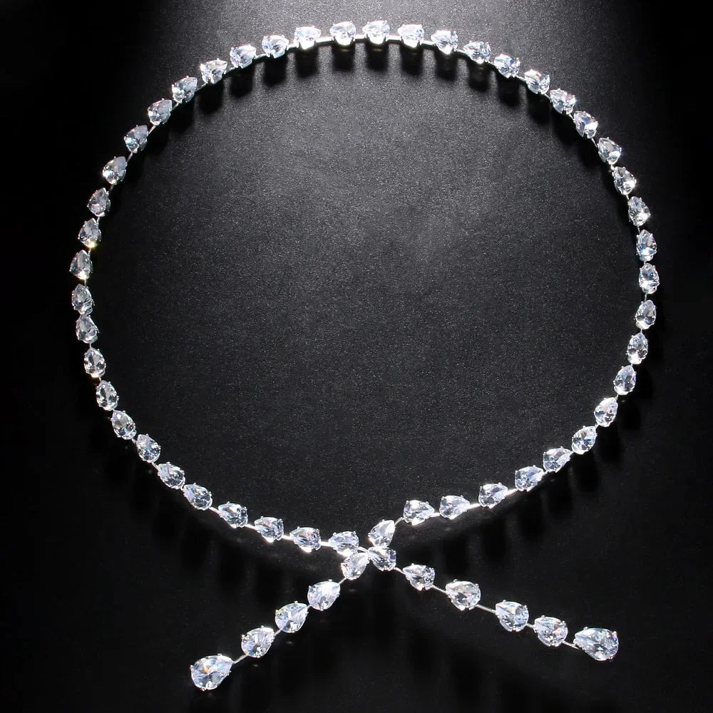 Zircon Water Drop Collar - Piña Colada