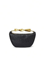 Summer Half-Moon Beach Straw Shoulder Bags Women's - Piña Colada