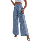 Floral high-waisted pants - Piña Colada