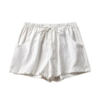 Summer Women Cotton Linen Shorts - Piña Colada