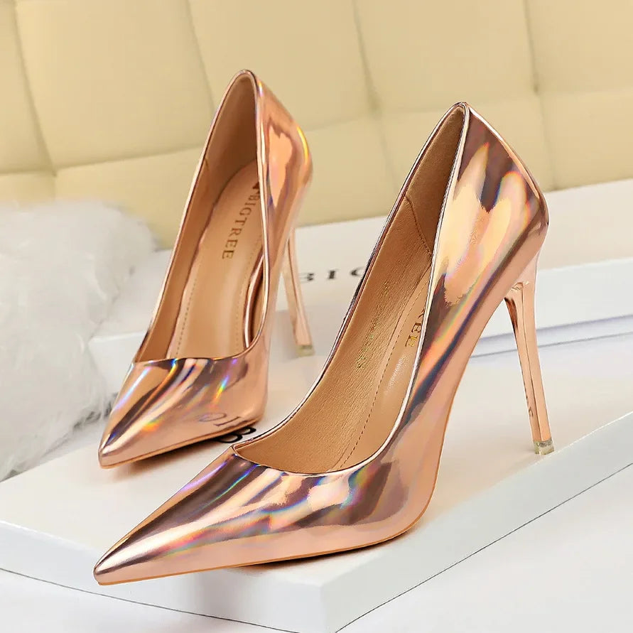 10.5cm High Heels Pumps - Piña Colada