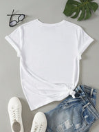 Eye Print Short Sleeve T-Shirt - Piña Colada