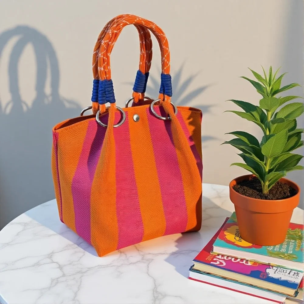 Geometric Casual Tote Bag