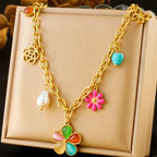 316L Stainless Steel Necklace New Trend - Piña Colada