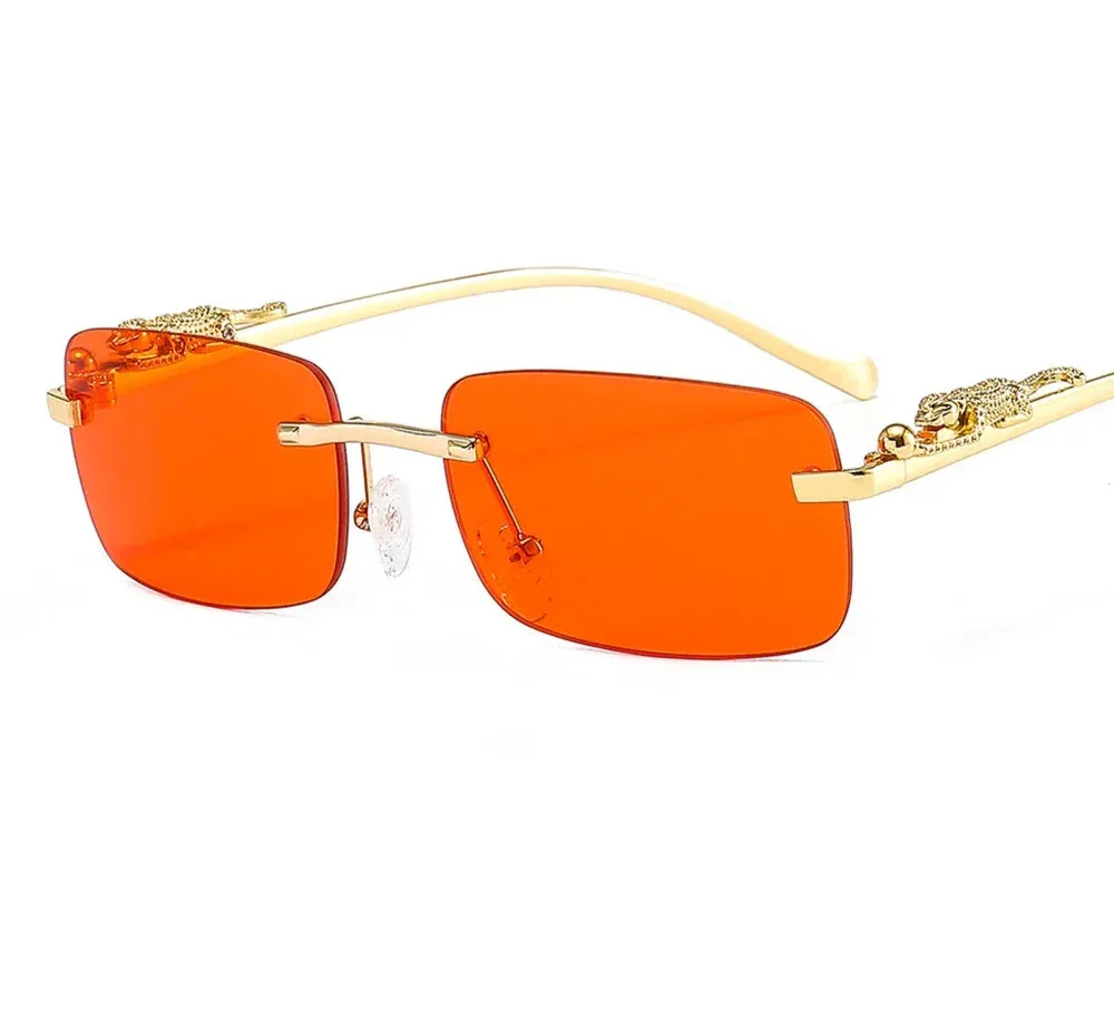 Square Rimless Sunglasses - Piña Colada