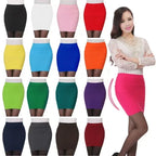 Summer Women High Waist Elastic Pleated Skirt - Piña Colada