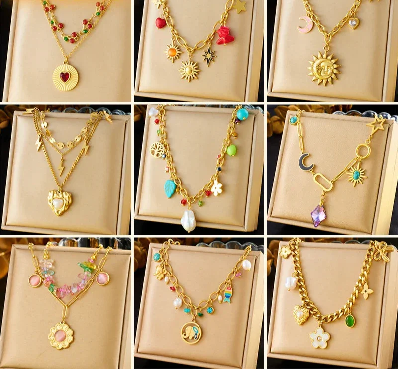 316L Stainless Steel Necklace New Trend - Piña Colada