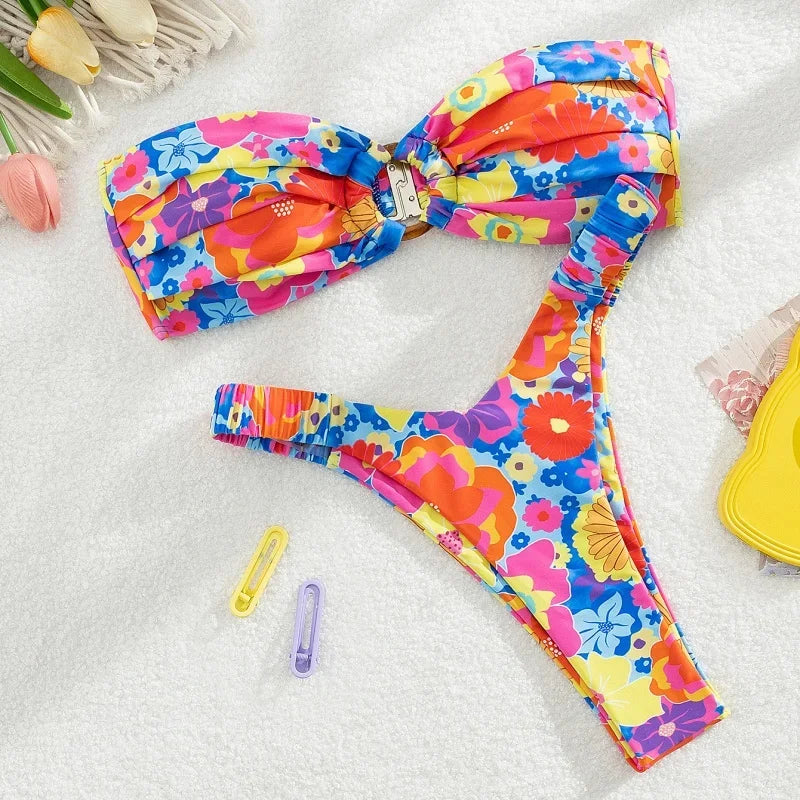 Push Up Swimsuit - Piña Colada