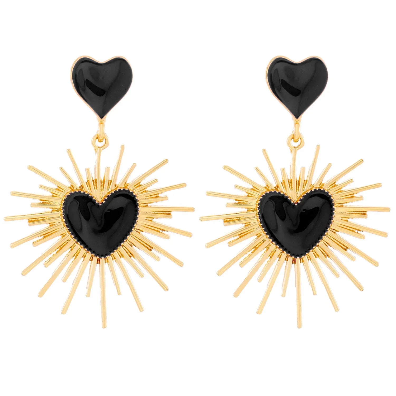 Boho Polka Dot Drop Earrings - Piña Colada