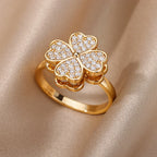 Zircon Geometric Rings - Piña Colada