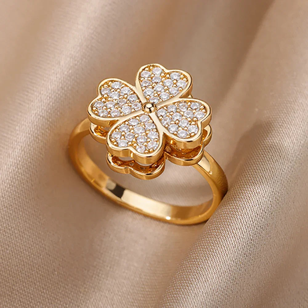 Zircon Geometric Rings - Piña Colada