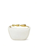 Summer Half-Moon Beach Straw Shoulder Bags Women's - Piña Colada