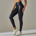 High-Waist Seamless Knee-Length Leggings - Piña Colada