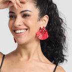 Handmade Multicolored Drop Earrings - Piña Colada