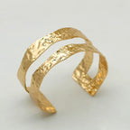 Irregular Metal Bangle - Piña Colada