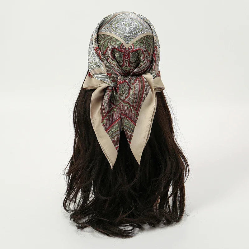 Bohemian Silk Scarf - Piña Colada