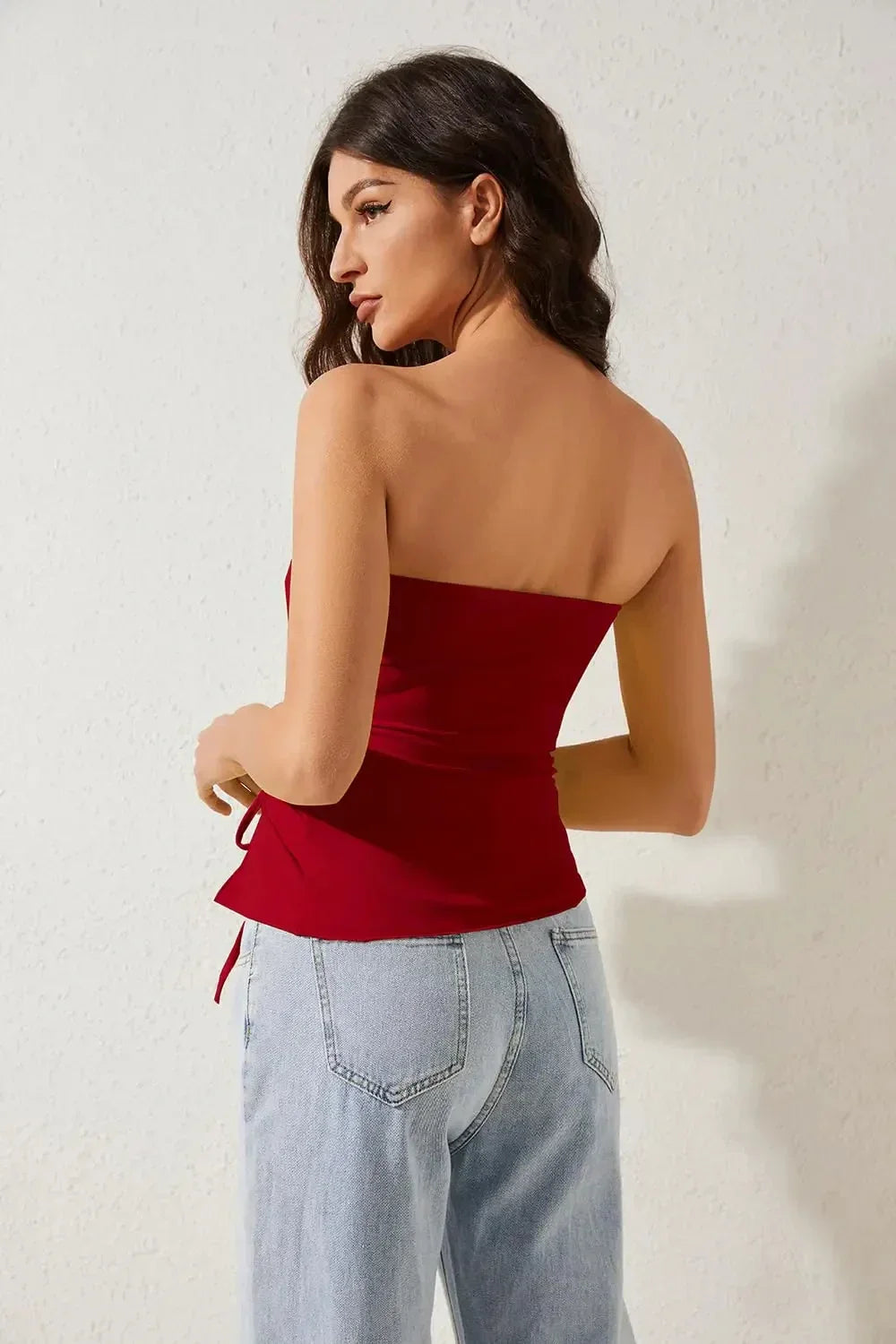 Asymmetrical Slim Off-Shoulder - Piña Colada