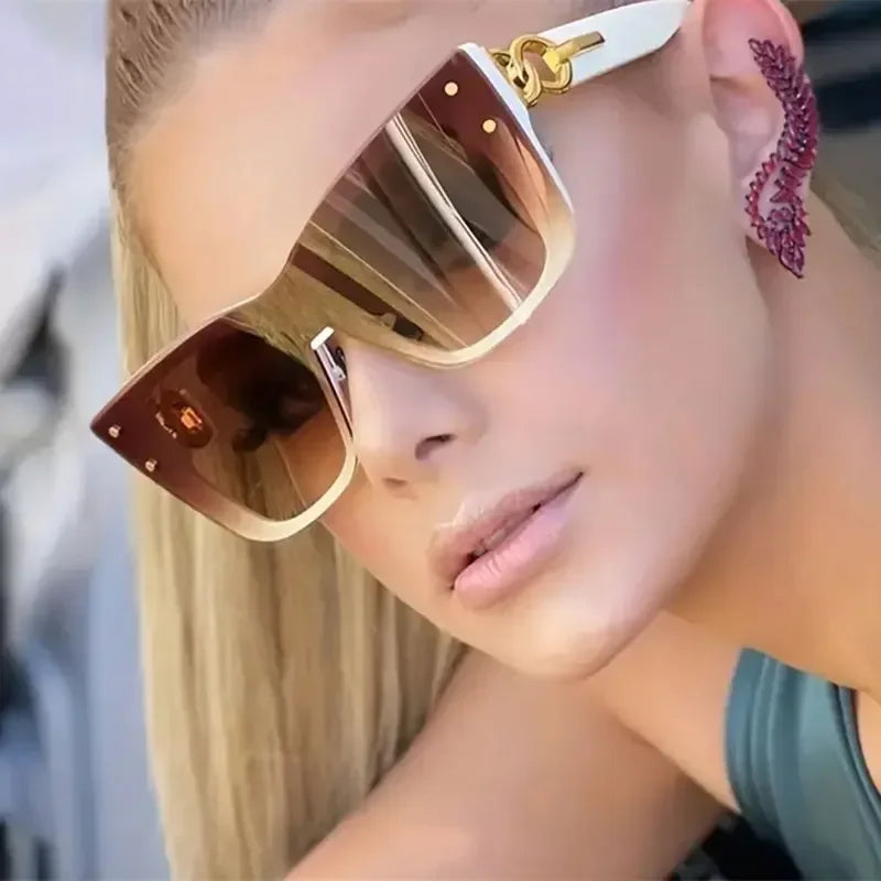 Big Frame Cat Eye Sunglasses - Piña Colada