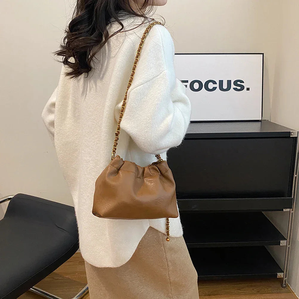 Crossbody Tote Bag PU Leather - Piña Colada