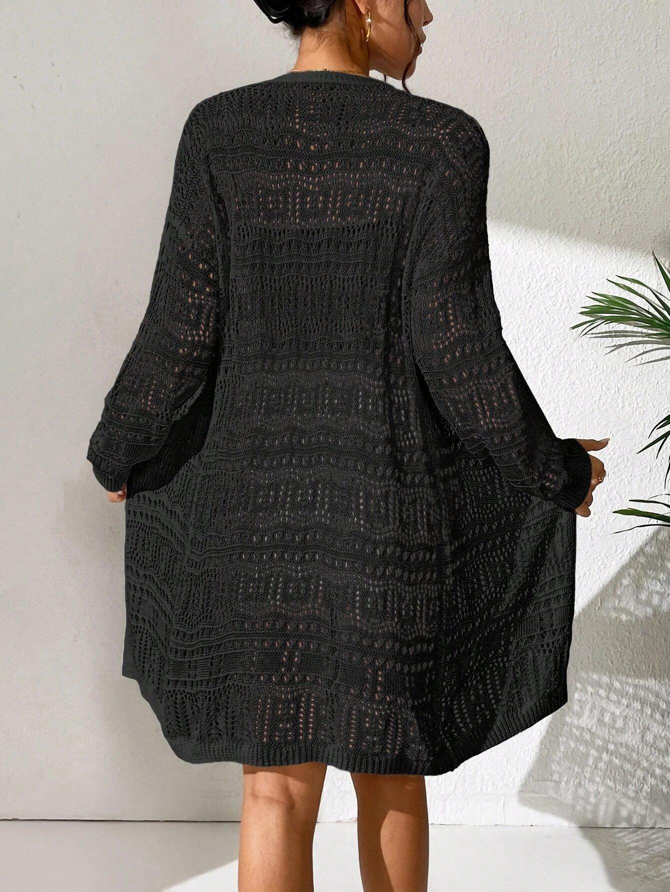 Knitted Cardigan Loose Fitting - Piña Colada