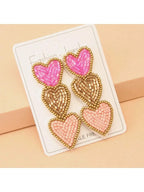 Love Beaded Earrings - Piña Colada